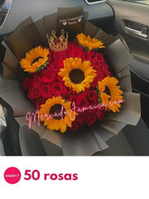 Ramo de rosas con coronita